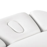 Sillon Relax · blanc / noir · têtière et ouverture pour le visage
