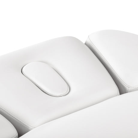 Sillon Relax · blanc / noir · têtière et ouverture pour le visage