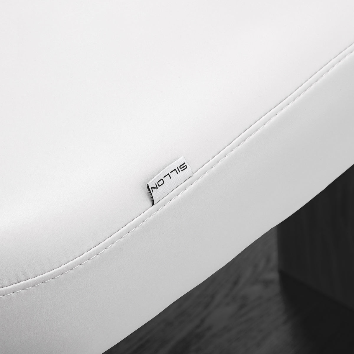 Sillon Relax · blanc / noir · étiquette Sillon et couture