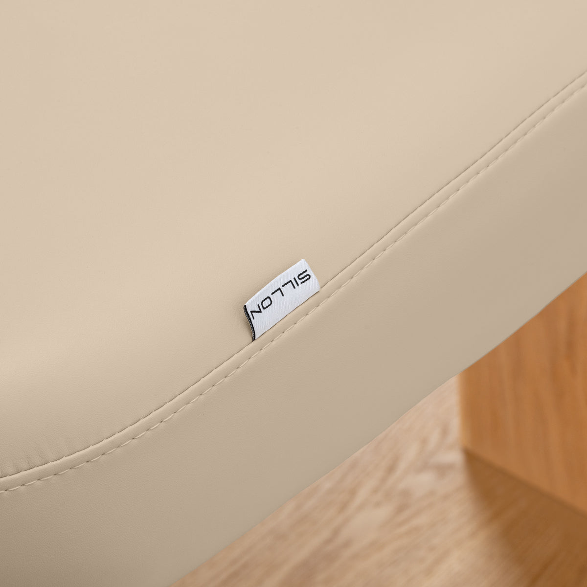 Sillon Relax · beige / brun clair · étiquette Sillon et couture