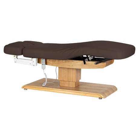 Sillon Relax · brun foncé / brun clair · position à plat