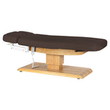 Sillon Relax · brun foncé / brun clair · position à plat