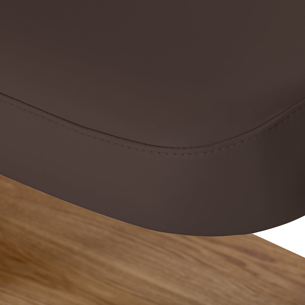 Sillon Relax · brun foncé / brun clair · couture du bord de housse