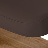 Sillon Relax · brun foncé / brun clair · couture du bord de housse