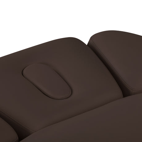 Sillon Relax · brun foncé / brun clair · têtière et ouverture pour le visage