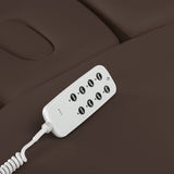 Sillon Relax · brun foncé / brun clair · télécommande