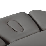 Sillon Relax · gris / brun clair · têtière et ouverture pour le visage