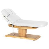 Sillon Relax · blanc / brun clair · dossier relevé