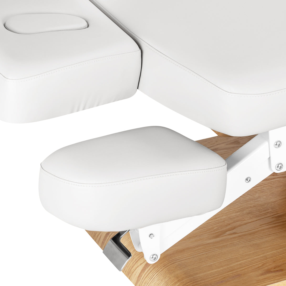 Sillon Relax · blanc / brun clair · support des bras et têtière