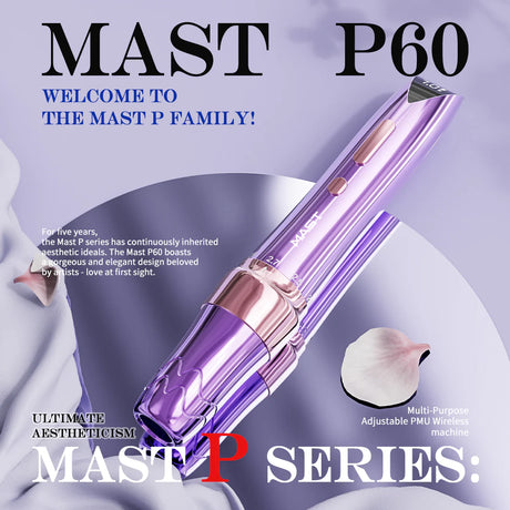 MAST P60 Wireless Tattoo Machine With Diamond Edition Pink - BVShop