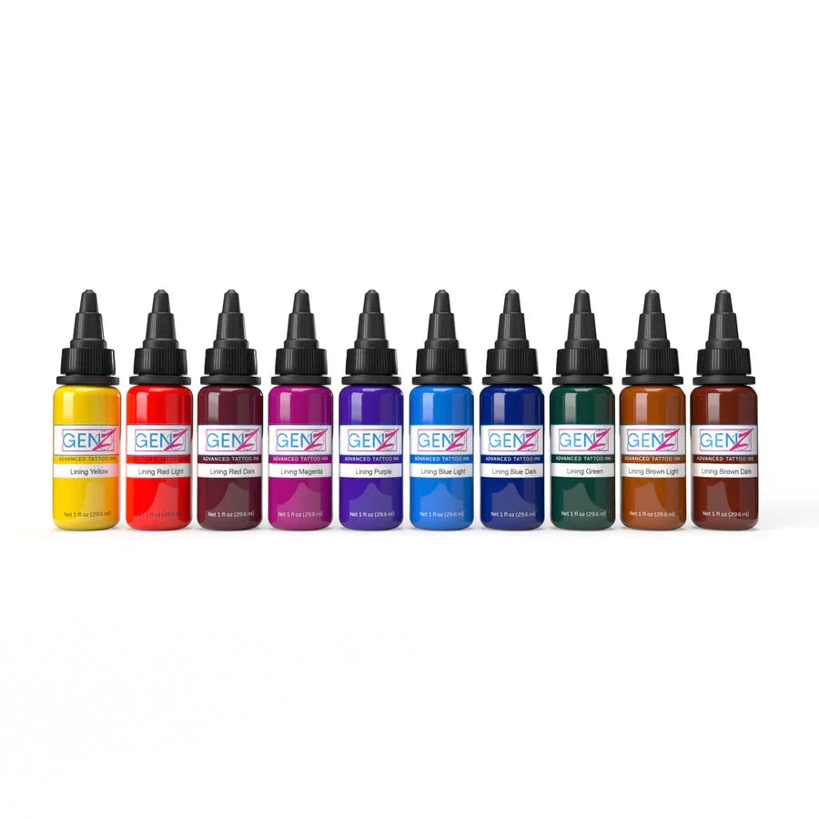 Ensemble de pigments de couleur de doublure Intenze GEN-Z 10x30ml