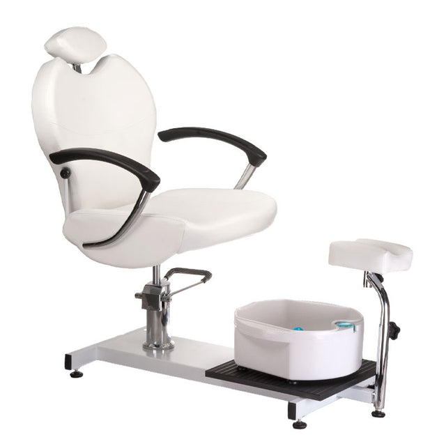 1-Fotel do pedicure z masażerem stóp BR-2301 biały-1