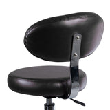 Cosmetology Stool with backrest BD-9934 black - BVShop