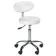 Taboret kosmetyczny z opar. BD-9934 white - BVShop