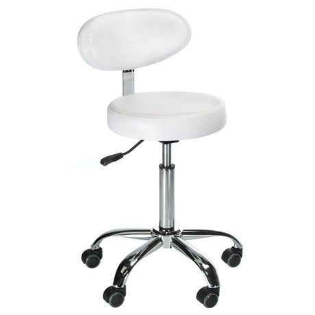 Cosmetic stool with backrest BD-9934 white - BVShop