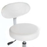 Taboret kosmetyczny z opar. BD-9934 white - BVShop