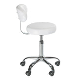 Taboret kosmetyczny z opar. BD-9934 white - BVShop