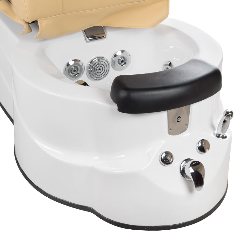 Fotel do pedicure z masażem BR-3820D Beżowy - BVShop