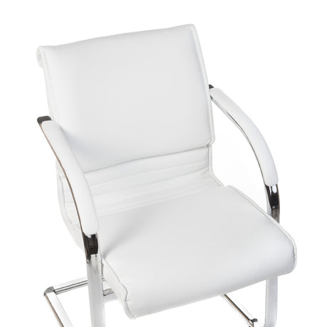 Fotel konferencyjny CorpoComfort BX-3339B White - BVShop
