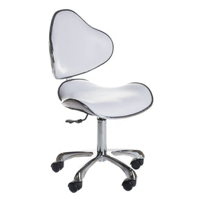 Cosmetic stool with backrest BD-9933 White - BVShop