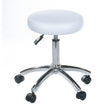 White Beauty System Cosmetic Stool BD-9920 with adjustable height and cushioned seat, ideal for salon or makeup application.