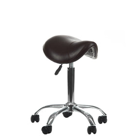 Beauty System Cosmetic Stool BD-9909 in brown with cushioned seat, adjustable height, and modern design for professional or salon use.