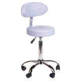 Taboret kosmetyczny z oparciem BD-9934 lavender - BVShop