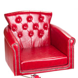Hairdressing Chair ALBERTO BH-8038 Red - BVShop