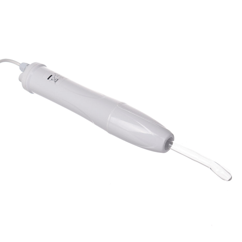 Beauty System Darsonval BR-110C handheld device with metal electrode for skin treatment, shown in a close-up image.