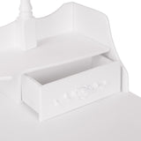 White NINA Dressing Table with LED Mirror + Stool - BVShop