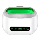 Professional ultrasonic cleaner VGT-9600 by Beauty System, showing the stainless steel tank and control panel.