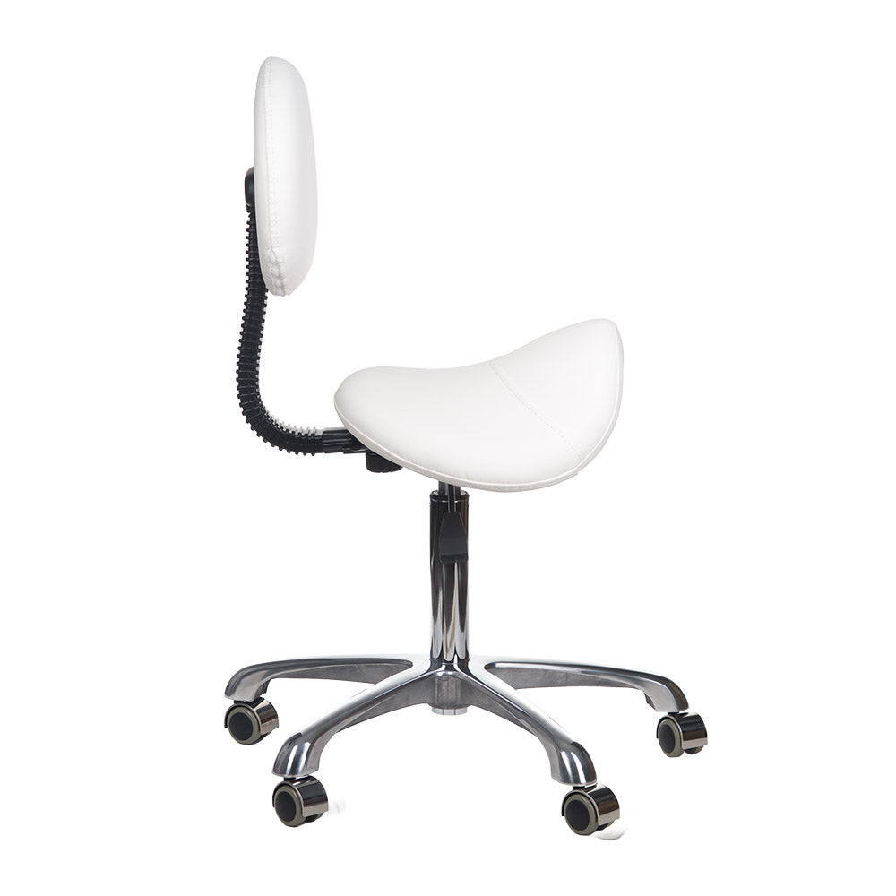 Taboret kosmetyczny BY-8373 biały - BVShop