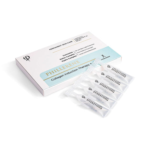PhiAcademy Phillerene Collagen Serum 3ml 5pcs — Phillerene carton and ampoule pack