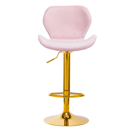4Rico Bar Hocker QS-B15 velvet pink - BVShop