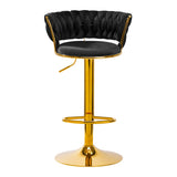 4Rico Bar Hocker QS-B313a black velvet - BVShop