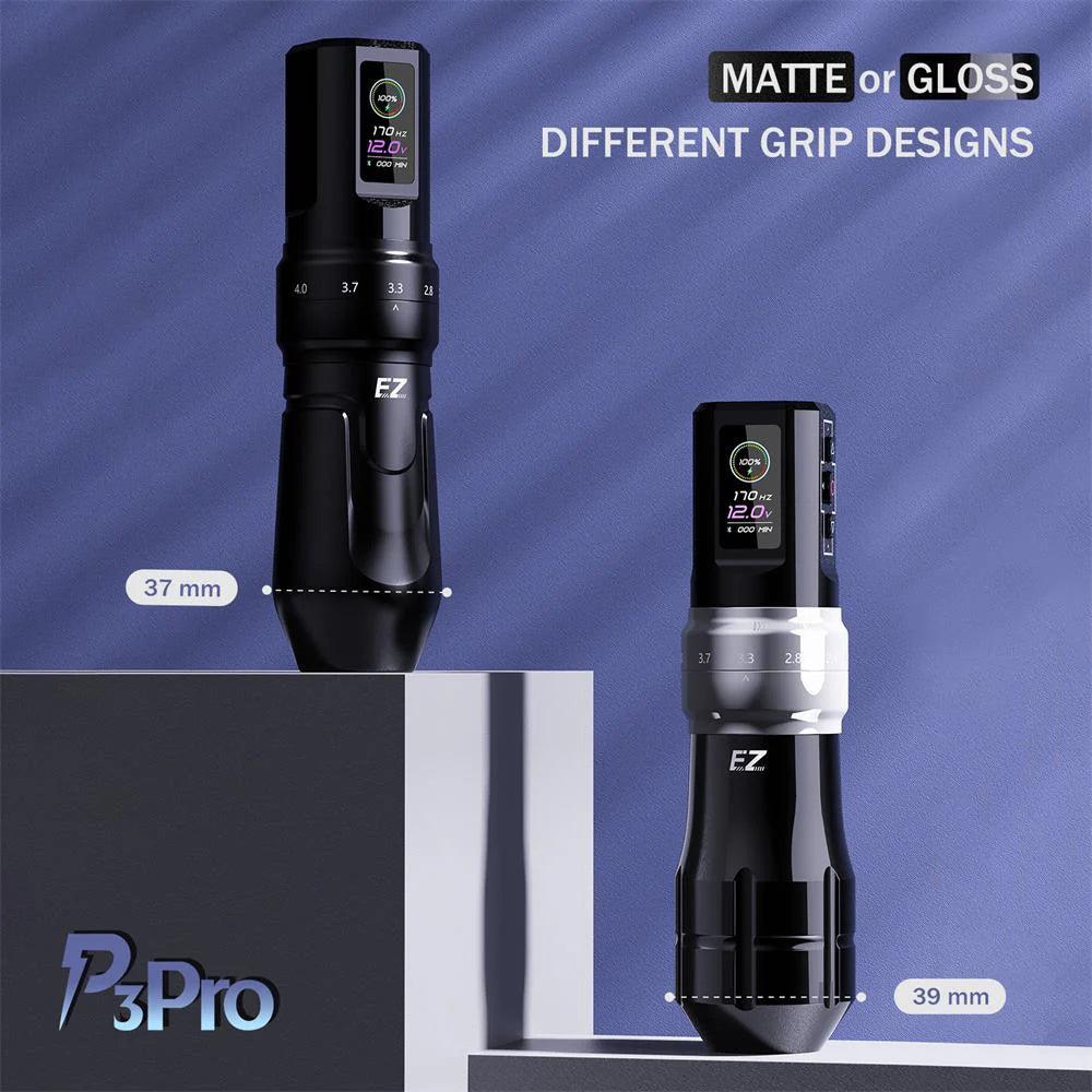 EZ Tattoo P3 Pro Bluetooth Machine Pen Gloss Black - BVShop