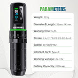 Mast Dragonhawk L3 Wireless Tattoo Machine 7 Stroke Lengths - BVShop