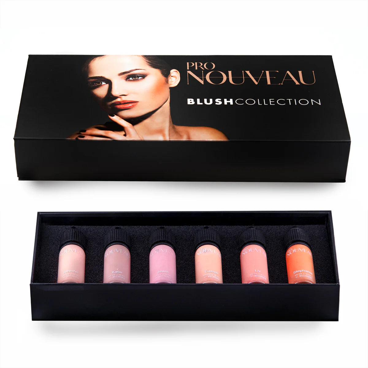Collection de rouges à lèvres blush Pro Nouveau par Intenze 6x15ml