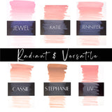 Collection de rouges à lèvres blush Pro Nouveau par Intenze 6x15ml