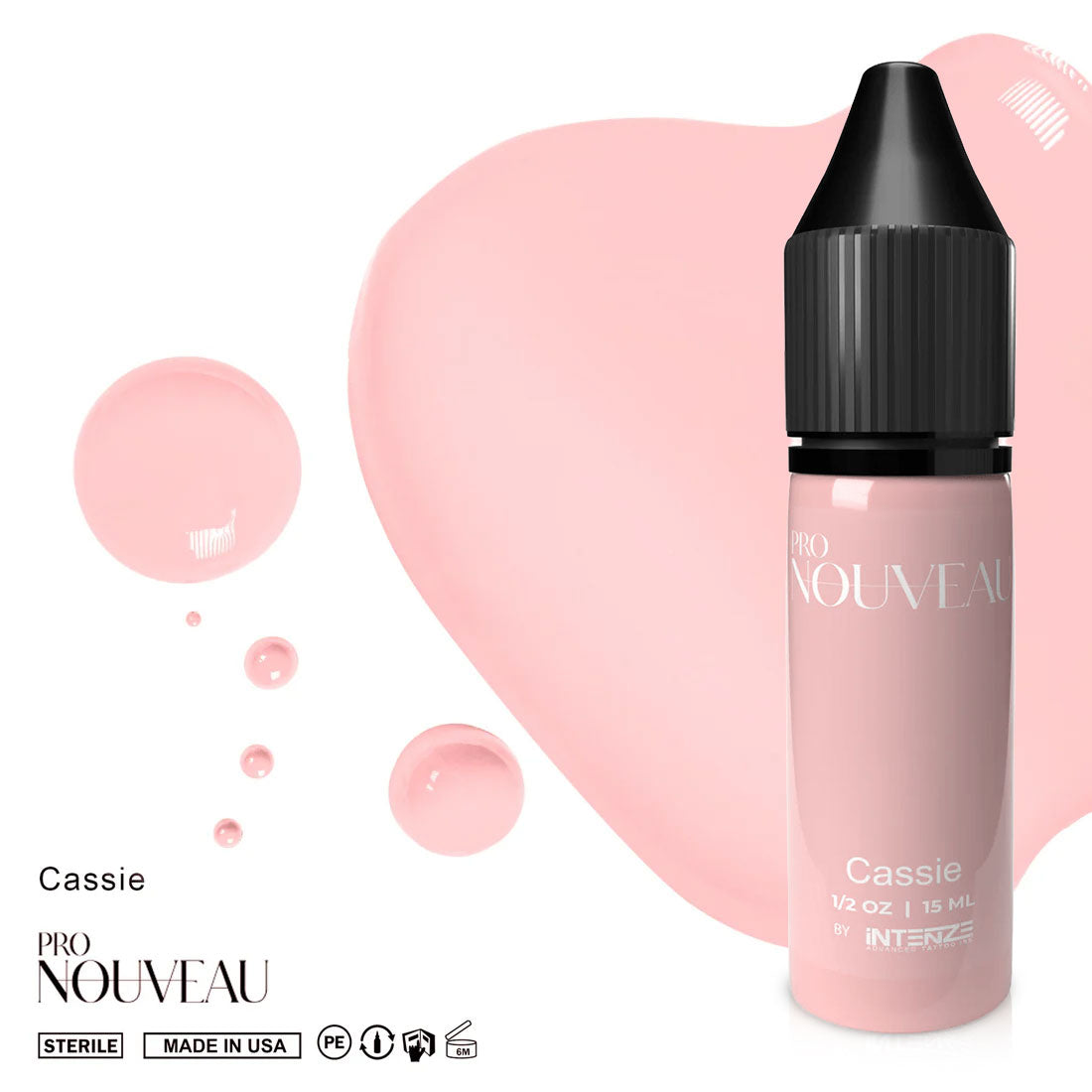 Pro Nouveau pigments de blush pour lèvres par Intenze Cassie 15ml