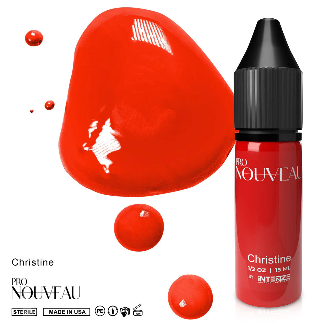 Pro Nouveau Pigments pour Lèvres par Intenze Christine 15ml
