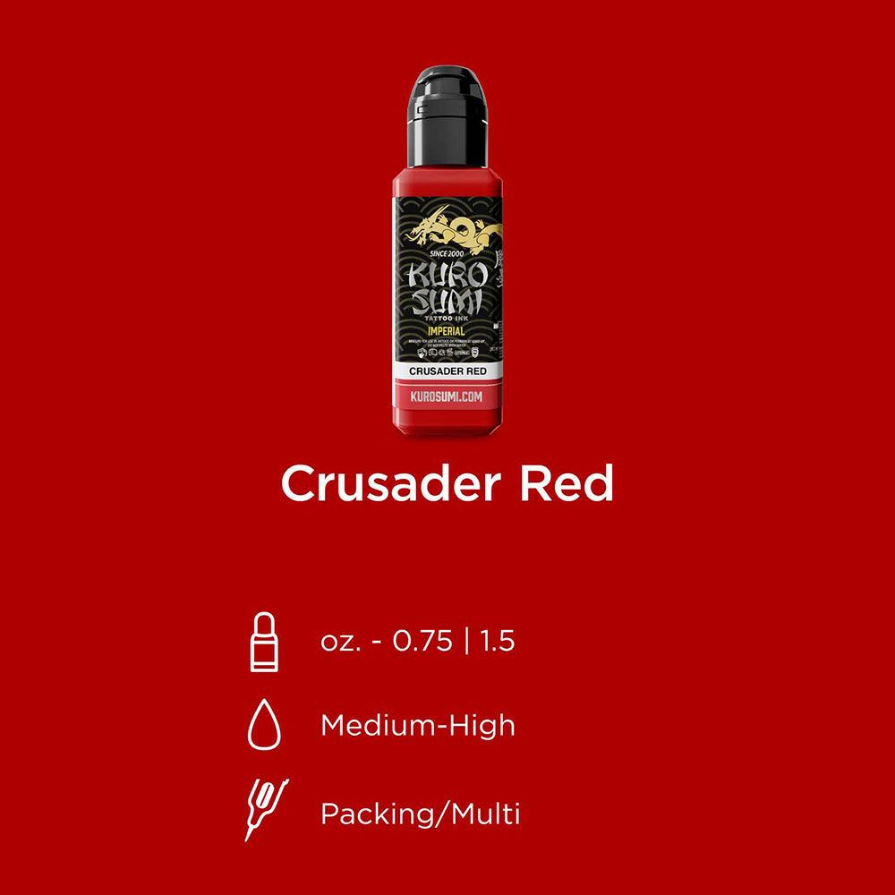 Kuro Sumi Imperial Tattoo Ink Crusader Red