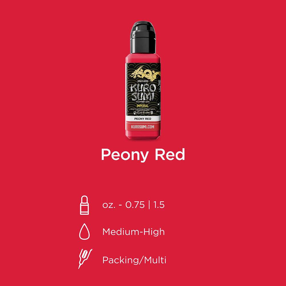 Encre de tatouage Kuro Sumi Imperial Peony Red