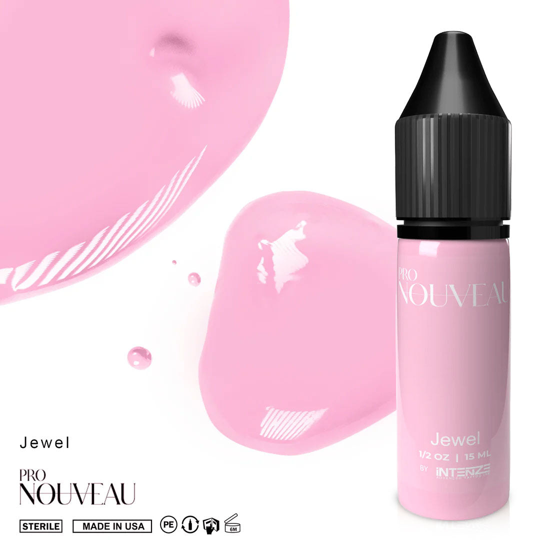Collection de rouges à lèvres blush Pro Nouveau par Intenze 6x15ml