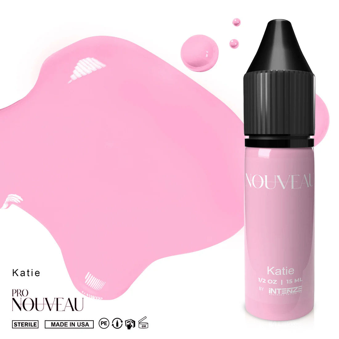 Collection de rouges à lèvres blush Pro Nouveau par Intenze 6x15ml