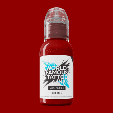 Encre de tatouage sans limites World Famous Rouge Chaud (30ml)
