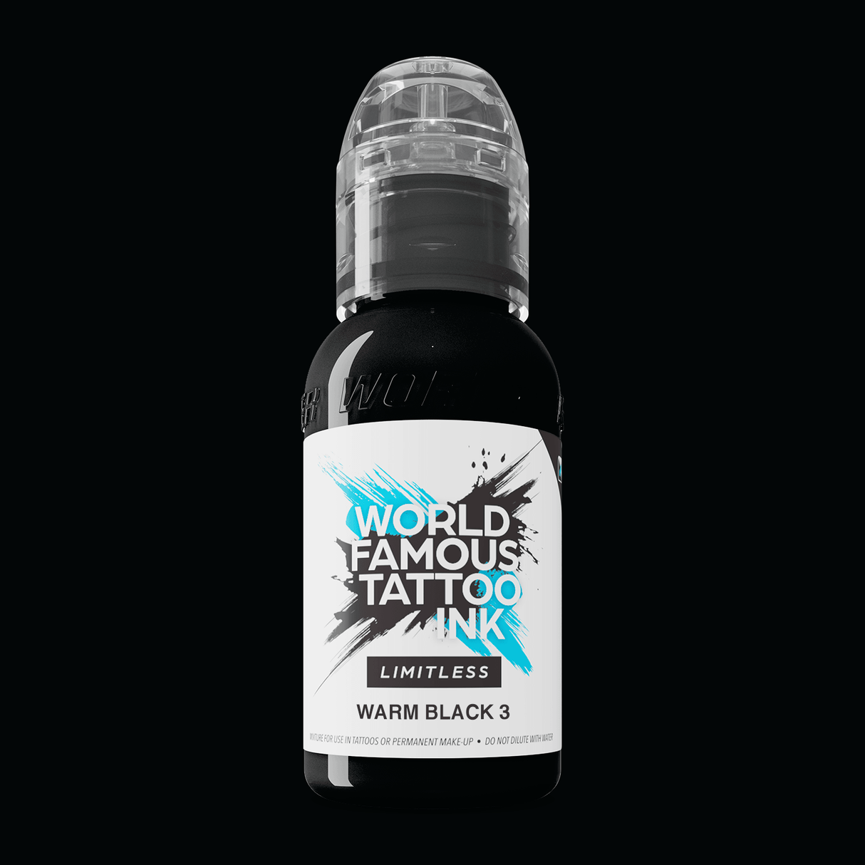 Encre de tatouage Warm Black 3 (30ml) illimitée et mondialement célèbre