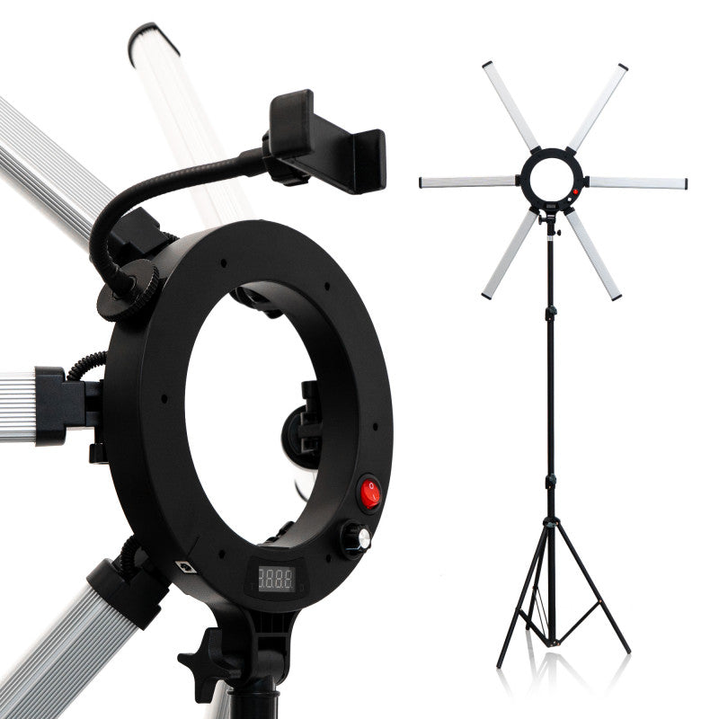 Lampe 6 LUMIÈRES Grande avec Trépied