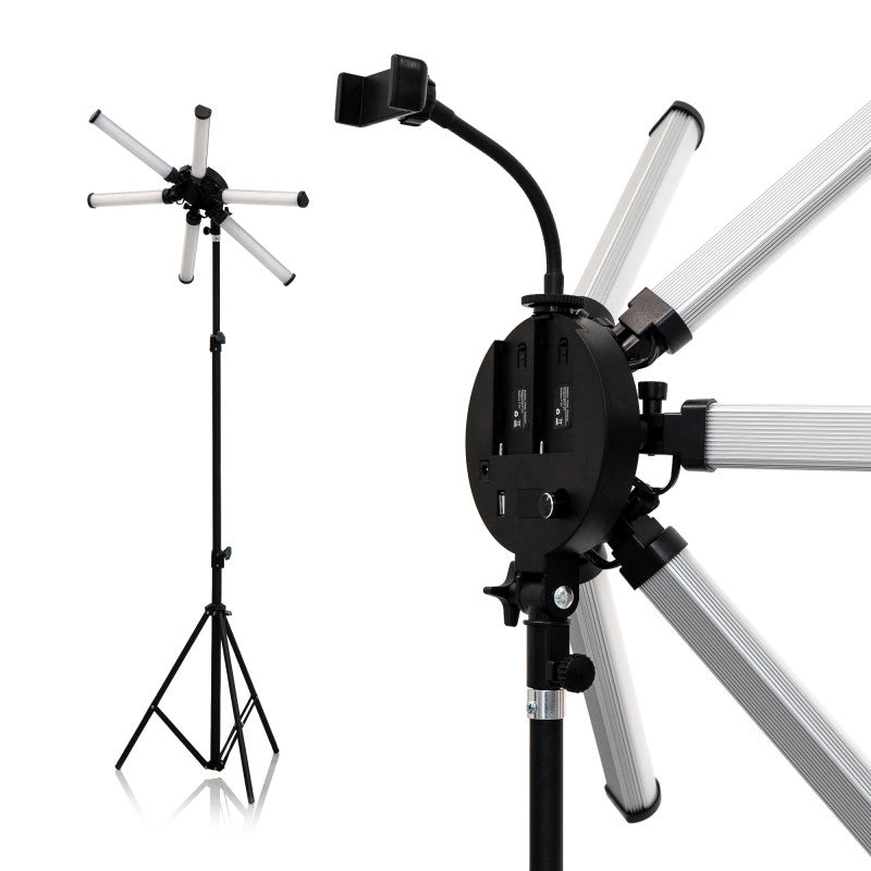 Lampe 6 LUMIÈRES Petite avec Trépied
