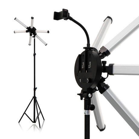 Lampe 6 LUMIÈRES Petite avec Trépied